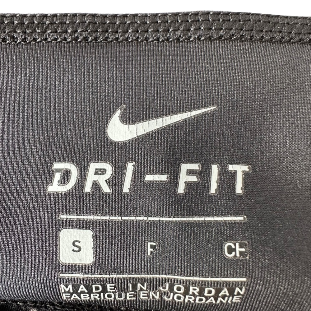 NIKE WOMENS DRI-FIT BLACK MID-RISE 7/8 MESH-PANELLED LEGGINGS IN SIZE US S - Picture 7 of 16